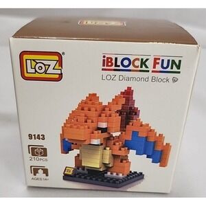 iBlock Fun LOZ Diamond Block Pokemon Charizard Building‎ Toy New Sealed